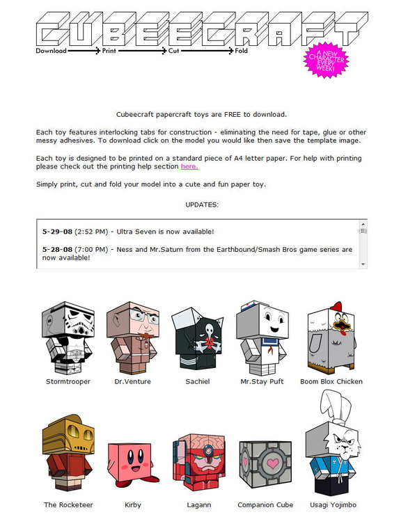 Chicken Cube Minecraft Papercraft  Free Printable Papercraft Templates